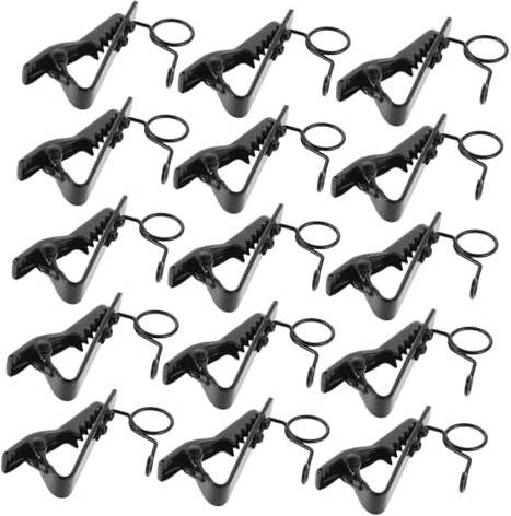 Milisten 20pièces Pince Métallique Pour Microphone Cravate Pinces De Rechange Pour Micro-cravate Stabilisation Sûre Pour Enregistrement Audio Extérieur