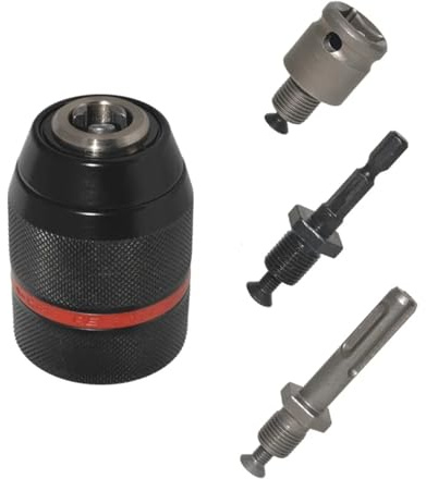ZHaotn Mandrino autoserrante for trapano in metallo for impieghi gravosi 1/2-20UNF 0,8-13 mm con attacco esagonale/SDS/adattatore femmina quadrato for ferramenta