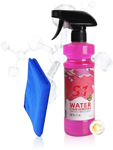 Niesel Eliminatore Di Macchie Di Calcare Per Auto | 120ml Cura Automobilistica | Detergente Per Dettaglio Auto Con Asciugamano,Per Veicoli E Moto Manutenzione Finestre Vernice Casa Bagno E Doccia