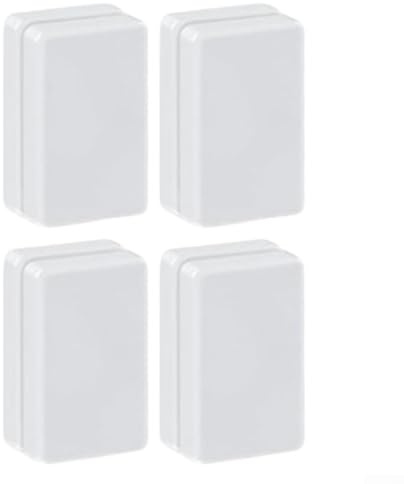 ZiStarlilife 4 paia di pesi magnetici per tende, resistenti, clip di fissaggio per tende, bandiere e tovaglie, impediscono lo svolazzamento (bianco)