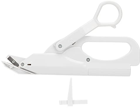 Tijeras eléctricas inalámbricas, tijeras de tela eléctricas multiusos para el hogar con interruptor de seguridad, tijeras de coser a pilas para tela, ropa, 8.85 x 4.72 pulgadas