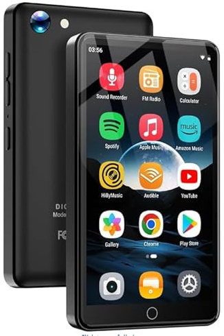 80GB MP3 Player with 13MP Camera, 4.02 Android MP4 Player with WiFi and Bluetooth, Music Player for Kids with Speakers, Music Player with Spotify, YouTube and Play Store