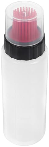 VILLCASE Botella de Aceite con Pincel de Silicona para Barbacoa y Cocina con Escala para Salsas y Condimentos Diseño sin Fugas Fácil Aplicación Precisa