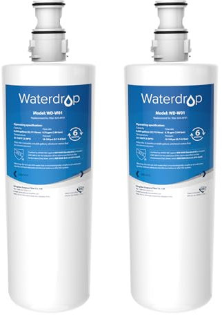Waterdrop Water Filters Replacement for InSinkErator®, Compatible with InSinkErator® Hot Water Tap F701R, F-701R, 3US-AF01, HC-3300, GN-1100, 3M AP3-765S, 70020019835 (2)
