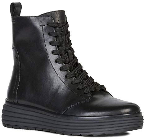 Geox Femme D Phaolae A Bottines, Black, 35 EU