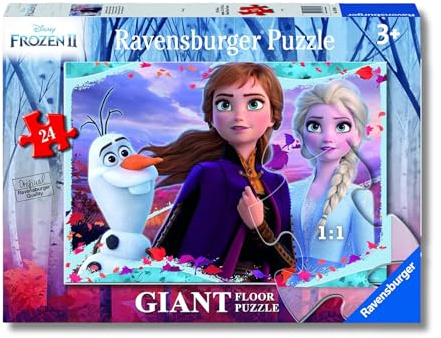 Ravensburger Kinderpuzzle 03036 - Die Eiskönigin 2: Zauberhafte Neue Welt - Bodenpuzzle mit 24 großen Puzzleteilen, für kleine Disney-Fans ab 3 Jahren