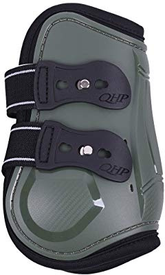 ARBO-INOX - Streichkappen - Schnellverschluss - Airflow-Neoprenfutter - anatomisch geformt (Full Warmblut, Oliv)
