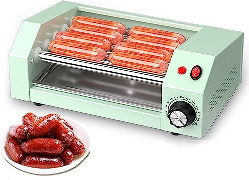 Maquina Perritos Calientes Máquina De Perritos Calientes Pequeña For El Hogar, Mini Máquina De Salchichas De Escritorio, Calentador De Perritos Calientes De Encimera De Acero Inoxidable Con Control De