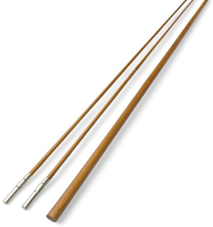 ZHUSROD 3 W | 2,4 m | 3 Stück | Bambus-Fliegenrute blank | Leonard Turnierkegel (Ferruled, nur 1 Spitze)