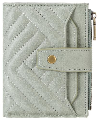 FALAN MULE Geldbeutel Damen Klein, Geldbörse Damen mit RFID Blockierung, Portemonnaie Mini mit Zipper Münzfach, Kleine Brieftasche Geldbörse, Portmonee Klein