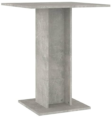 Bistrotisch Betongrau 60x60x75 cm Holzwerkstoff,jiangboyue-802106