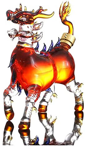KRXSOBNV, Decanter for liquore Kirin Whisky Decanter for Vino 1000 ml/33,8 Once Cinese Mitica Bestia Animale Dispenser for liquori for Scotch Vodka for Uomini Regali Vino Rum Caraffa,Decanter