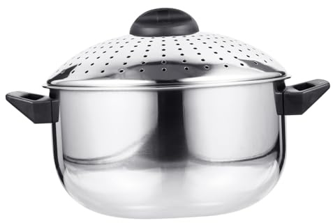 JECOMPRIS Marmite à Nouilles Acier Inoxydable 24 Cm Antiadhésive Légère Poignée Pratique Cuisine à Gaz Cuisson Rapide De Soupe Et Pâtes