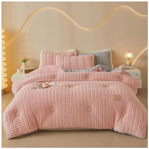 RCGNR EdredóN De Invierno, EdredóN De Fibra Duo 4 Estaciones EdredóN AlgodóN Invierno, Invierno Manta Gruesa para Cama, Sofá, Reversible CáLido Manta E, 180x220cm/4kg