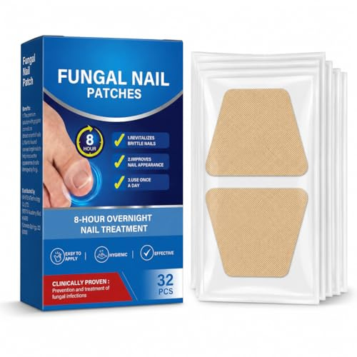 32Pcs Fungal Nail Treatment for Toenails Extra Strong, Anti Fungal Toenail | Treatment Patches, Herbal Formula Toe Fungus Patches for Damaged & Weak & Discolored Nails