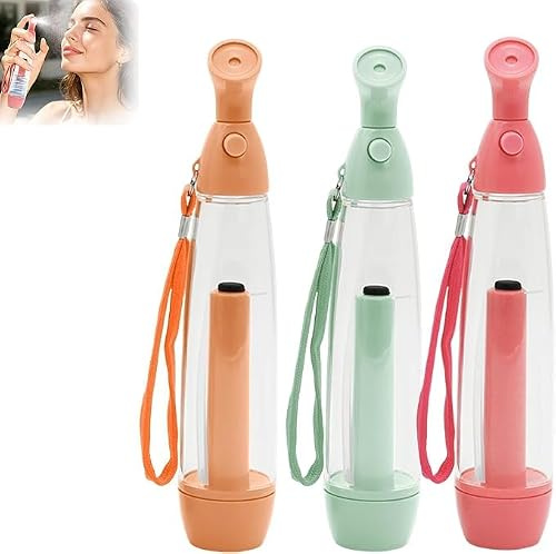 Fine Mist Spray Bottle Cooling Spray For Face And Body Summer Mister Sprays Bottle Set Pump Mister Personal Cooling Device Empty Plastic Bottles Water Refillable Portable Misting Sprayers