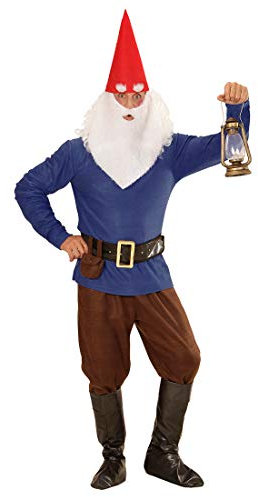 NET TOYS Originelles Herren-Kostüm Zwerg - Blau XL (54) - Extravagante Männer-Verkleidung Kobold Faschingskostüm - Ideal für Fasching & Karneval