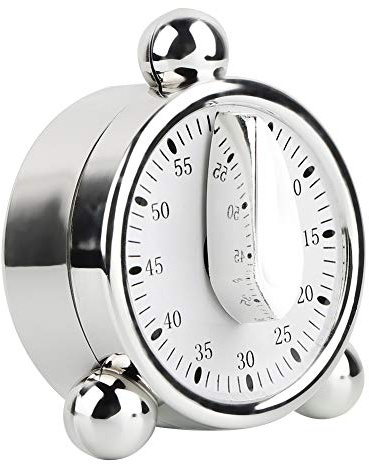 Küchentimer, 60 Minuten Keine Batterie Mechanischer Timer Backen Tragbarer Countdown-Alarm auf der Arbeitsplatte, zum Kochen, Lernen, Backen, Trainieren