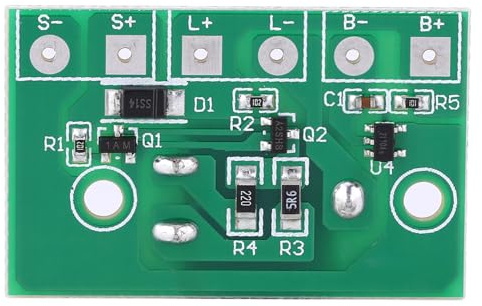 Solar Lamp Controller Module Styrkretskort Nattljus Controller Modul med Strömbrytare för 3,7V Litiumbatteri