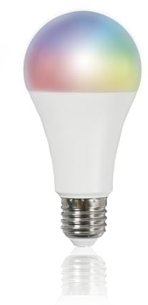 energeeks - Bombilla Inteligente LED - Multicolor RGB - Casquillo E27-14W - 1400 Lúmenes - Temperatura Ajustable - Wifi + Bluetooth - Compatible con Alexa y Google