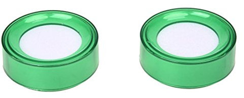 Nicfaky Grüner Kunststoff 7 cm Durchmesser Schwamm Finger nass Geld Kassierer 2 Stück