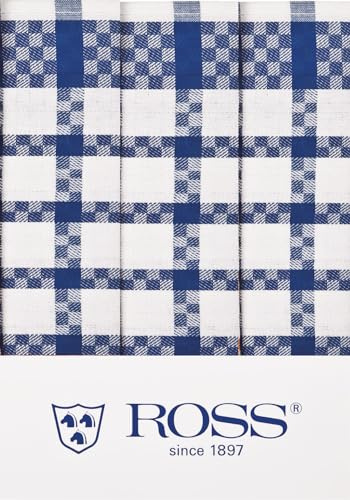 Ross - Baumwolle - 3 X Geschirrtücher im Set (Blau)