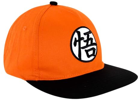 Dragon Ball Z Children's Hat, Classic Goku Baseball Cap, Summer Cap Teens, Gift for Children and Teens, orange, 6 3/4