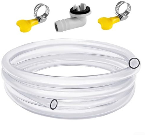 Air Conditioner Drain Hose Replacement,Portable Air Conditioner Drain Hose Kit, 10Ft X 0 6 Inches, For Draining Hose Water Draining Hose Fittings