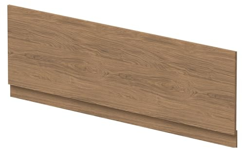 Balterley Wooden Front Bath Panel Covering with Plinth, 1700mm Bath Panel, Straight Front Bathroom Panels for Bathtub, Water Resistant Side Panels for Bathroom Baths and Soaking Tubs (Antique Oak)