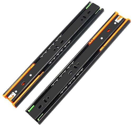 LKSGJSNB Schubladenführungen, Soft Close 1 Paar Push to Open Vollauszug Heavy Duty Seitenmontage, Selbstschließende Führungen for Küchenschrank, Nachttisch,(12inch/30cm)
