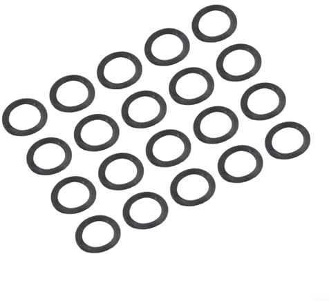 20 Stück Ersatz-Gummi-Unterlegscheiben für Sternverschlüsse, Zubehör (20 Stück flach)