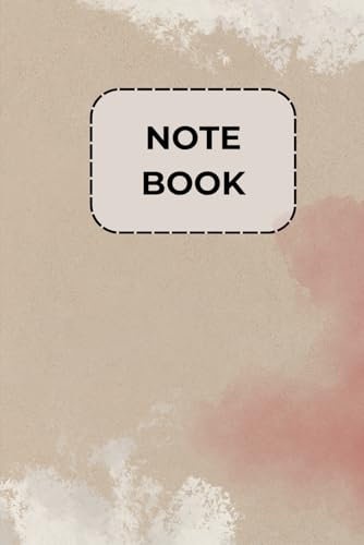 CREAM & ROSE NOTEBOOK: PAGES WITH NOTICE SPACE