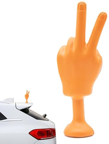 Lustige Auto-Dekorationen – Shaking Hand Außen Auto , Handmodell, Dekoration, Geste, Statue, Autozubehör, Helm-Aufkleber, Ornamente für Auto, Dach, Motorräder, Außendekoration