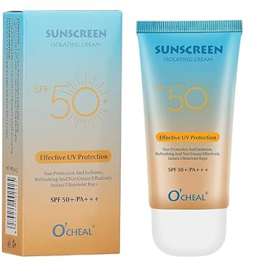 O'CHEAL Protector solar Crema Aislante Antienvejecimiento Antiarrugas Hidratante Cuidado Facial Cuerpo Cuello Cuidado de la Piel Crema 60 g