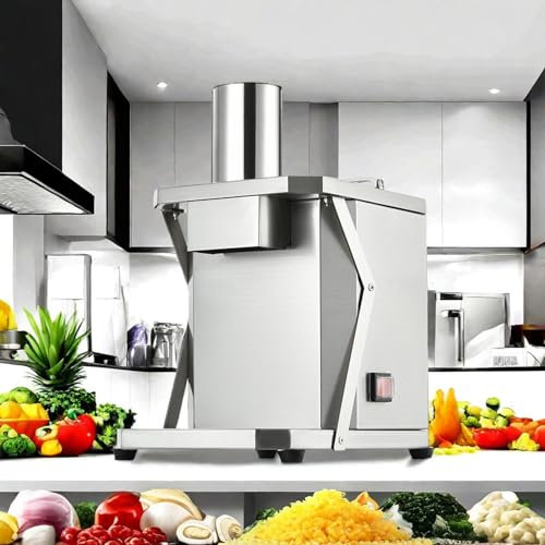 Tagliaverdure a cubetti da 200 W, tagliaverdure elettrico automatico da 200 W, tritatutto professionale per uso domestico, per verdure, frutta e verdura, con lama a 3 griglie per patate, cipolle e c