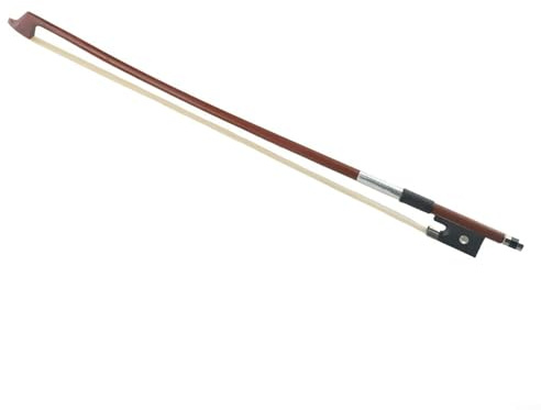 Double Bass Bow 4/4 Full Size Model Natural Horsehair 300BF 72.5cm Brazilwood Ebony Frog Well Balanced Sweet Sound Natural Horse Hair Straight Smooth Tuner(1/10)