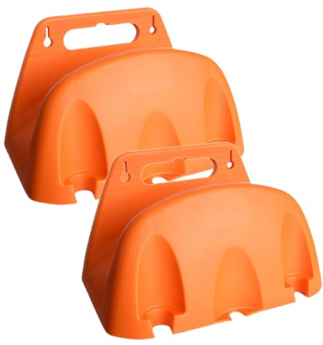 ifundom Soporte de Pared para Manguera de Jardín 2 Unidades Estante de Plástico Resistente para Exterior Gancho Compacto para Almacenamiento en Patio y Garaje