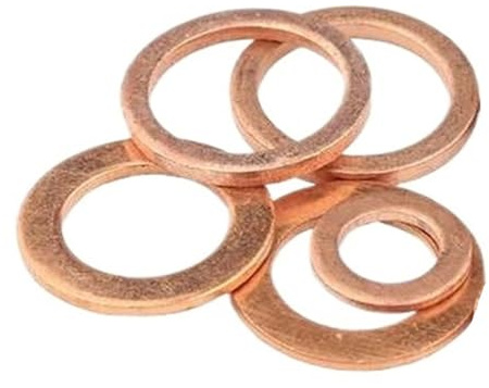 Anello di tenuta in ottone Rondella in rame for tappo coppa olio M5-M60 10 pezzi(M12x16x1mm 30pcs)