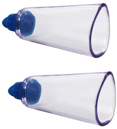 PLAFOPE 2pcs Oval Vacuum Suction Massage Cups Set Physiotherapy Massage Therapy Cups for Home Use Body Tools Suitable for Muscle Relaxation and Pain Relief