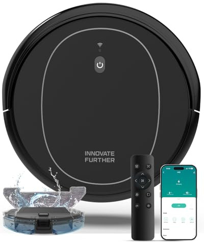 AZQQ 3-in-1 Robot Vacuum and Mop 4000Pa Strong Suction with App/Remote/Alexa Control & Central Brush & Self-Charging for Home Hard Floor, Carpet, Pet Hair