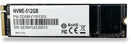 ionz M.2 SSD 512GB, PCIe Gen 3x4 2280, 512 GB NVMe, Internal Solid State Drive, Up to 3500 MB/s Read Speed, Dynamic TLC Cache Compatible with Desktop and Laptop - OEM