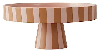 OYOY Elegante Toppu Servierschale - Handgefertigte Keramik in Caramel Rose für stilvolle Präsentationen Ø20xH9cm