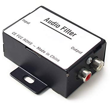 BGoodVision Auto KFZ Audio Geräuschisolator Entstörfilter Radio Noise Eliminator Filter Massefilter Rauschunterdrücker für 2-Kanal 12V Auto Truck Boat Lautsprecher Verstärker Equalizer Cinch Signal