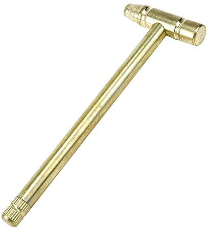 Faotup 1Pcs Small Gold Metal Hammer Jewelry Hammer Metal Repair Hammer Mini Hammer for Jewelry Making Woodworking Hammer