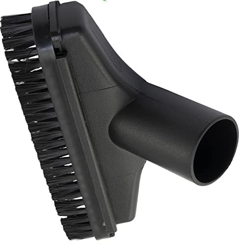 AERZETIX - C64931 - Boquilla cepillo para aspiradora Ø32mm - 5x15cm con cerdas suaves - en plástico - color negro - cepillo de polvo de crin - accesorio aspiración adaptador