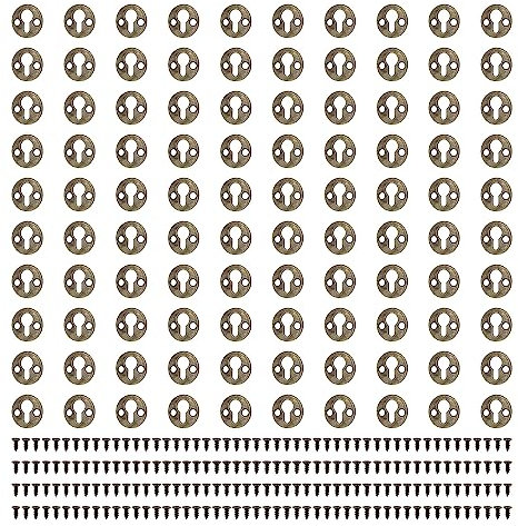 100 Piezas Herrajes Colgar Muebles, PARFCO Cuadros Ganchos para Marcos, Colgador Cuadros, Colgar Cuadros, Ganchos para Marcos de Fotos Adecuado para Espejos, Marcos y Paredes de Pulpa de Madera