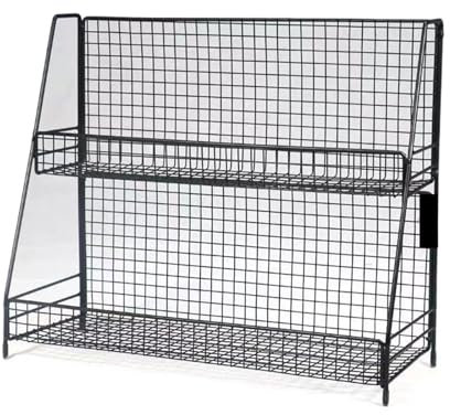 Bastelraum-Organizer und Aufbewahrung, Bandhalter, Geschenkpapier-Papierständer, Halter for CD-Schallplattenrolle/Stempelrolle/Spulen, Geschenkpapierspender aus Metall (Color : Black, Size : 30x18x4