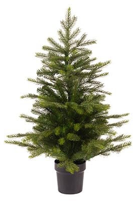 CHICCIE Dekobaum Tanne Grün 60x44cm Weihnachtsbaum Dekoration Weihnachten Winter