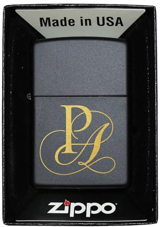 Feuerzeug Zippo mit Initialen Gravur | Sturmfeuerzeug mit Initialen oder Namee | Zippo personalisiert, Feuerzeug mit Gravur