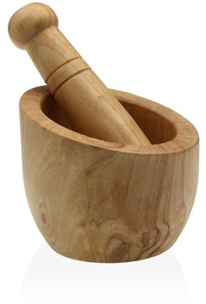 Versa Mortier en bois de bambou 14,5 cm